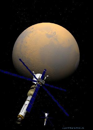 Aphelion 1 & 2 approach Mars, by William R. Warren, Jr